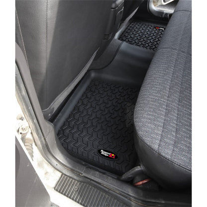 RUGGED RIDGE | 12950.19 | Floor Liner,Rear 1-Pc,Black,84-01 Jeep Cherokee Xj 2/4Dr