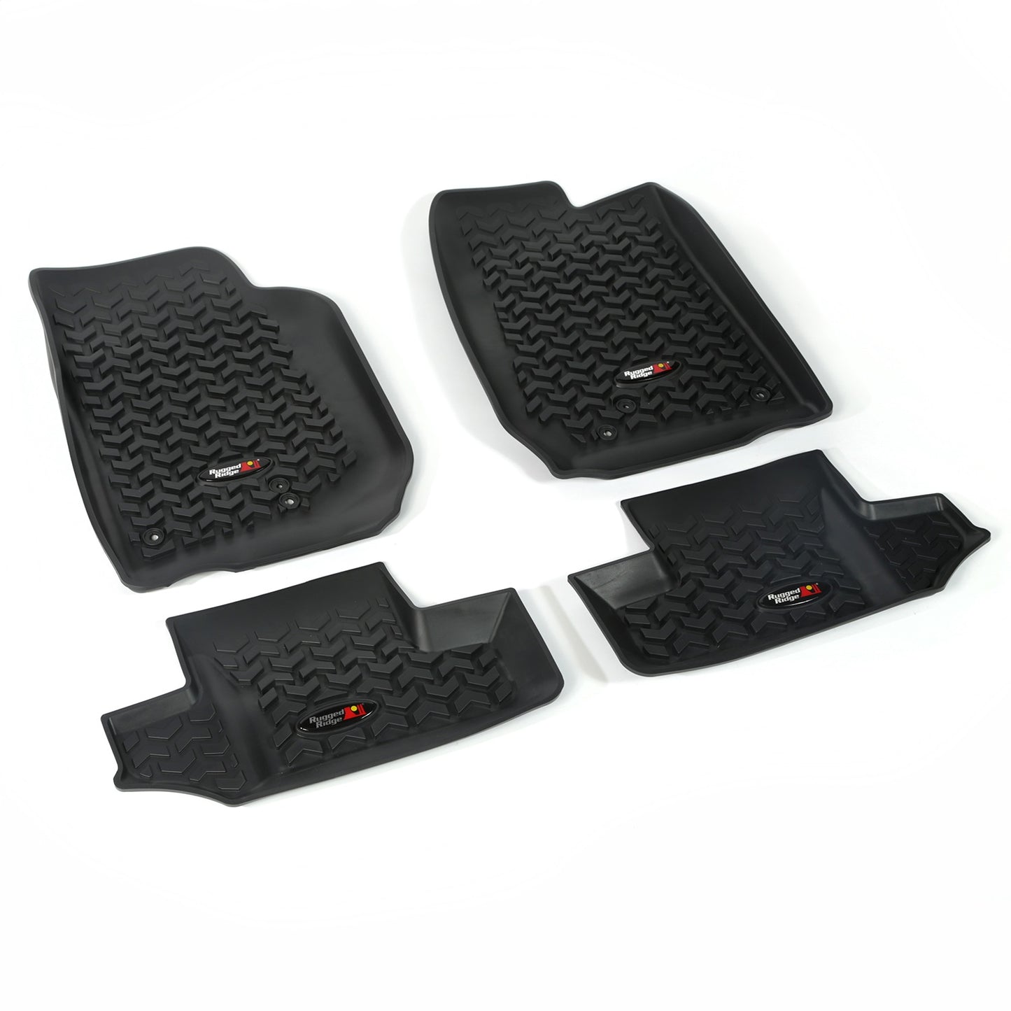 RUGGED RIDGE | 12987.03 | 07-15 Jeep 2-Door Wrangler (Jk) Floor Liners Kit Black