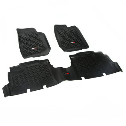RUGGED RIDGE | 12987.04 | 07-15 Jeep 4-Door Wrangler (Jk) Floor Liners Kit Black