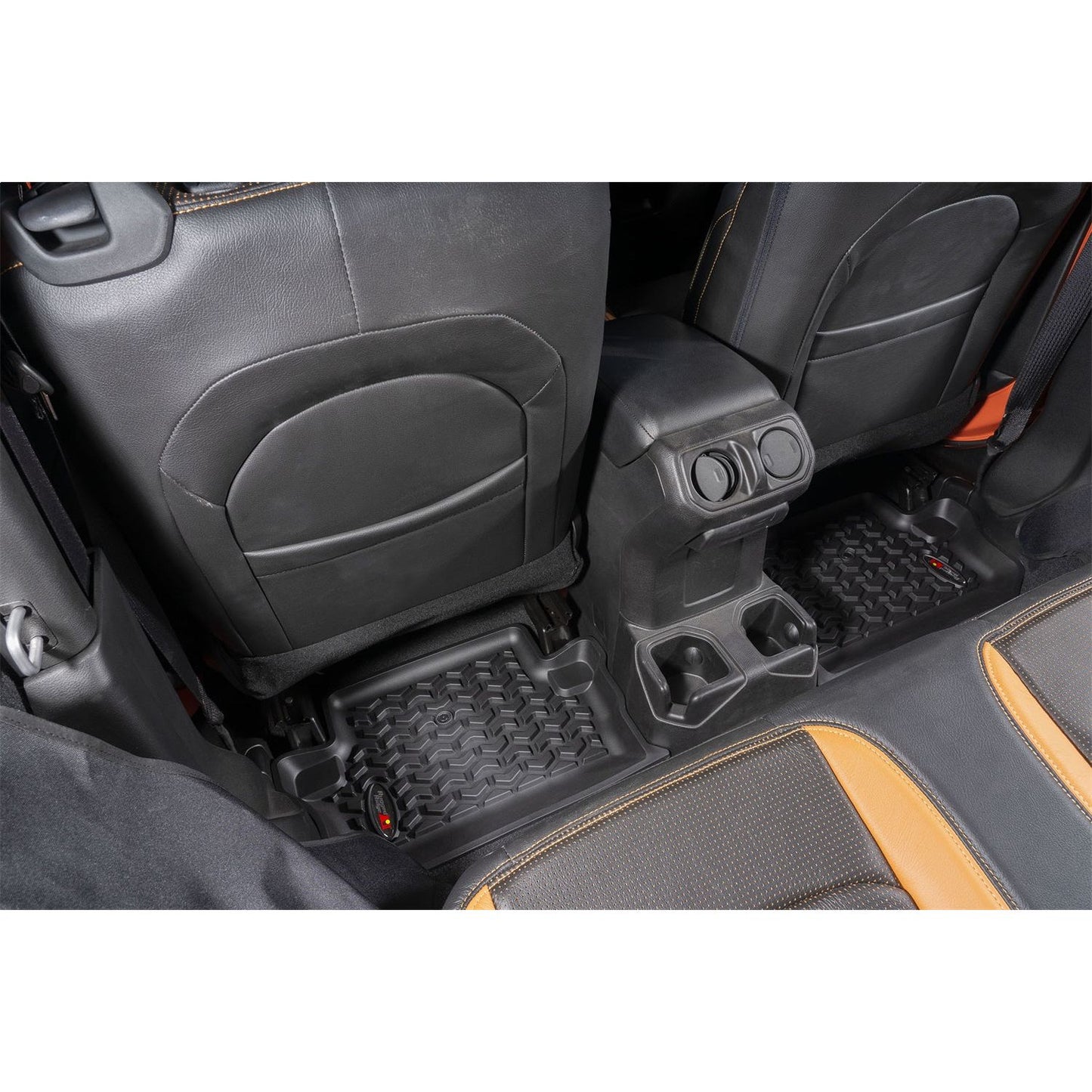 RUGGED RIDGE | 12987.43 | All Terrain Floor Liner Kit, Front/Rear, Black, 18-19 Jeep Wrangler Jl, 2 Dr