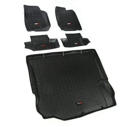 RUGGED RIDGE | 12988.03 | 11-15 Jeep 2-Door Wrangler (Jk) Floor Liners Kit Black