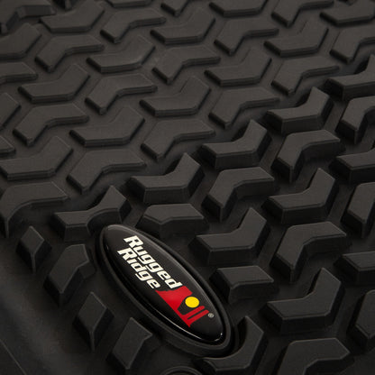 RUGGED RIDGE | 12988.05 | Floor Liner Kit, Front/Rear/Cargo; 18-18 Jeep Wrangler Unlimited Jlu