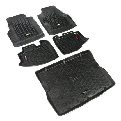 RUGGED RIDGE | 12988.1 | 97-06 Jeep Wrangler (Tj) Floor Liners Kit Black
