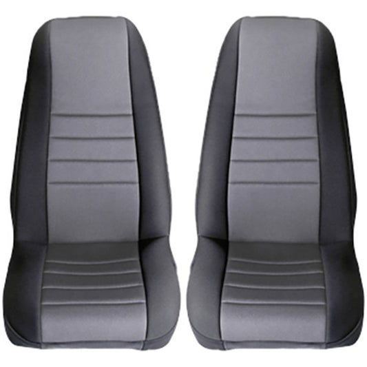 RUGGED RIDGE | 13210.09 | Seat Cover Kit, Front, Neoprene, Gray; 97-02 Jeep Wrangler Tj