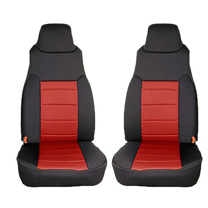RUGGED RIDGE | 13210.53 | Seat Cover Kit, Front, Neoprene, Red; 97-02 Jeep Wrangler Tj