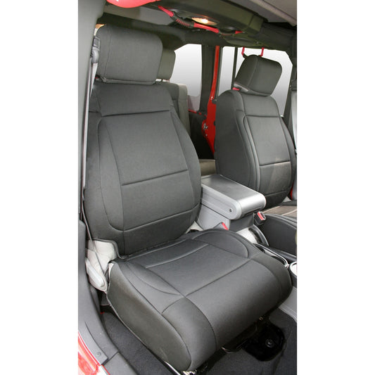 RUGGED RIDGE | 13214.01 | Seat Cover Kit, Front, Neoprene, Black; 07-10 Jeep Wrangler Jk
