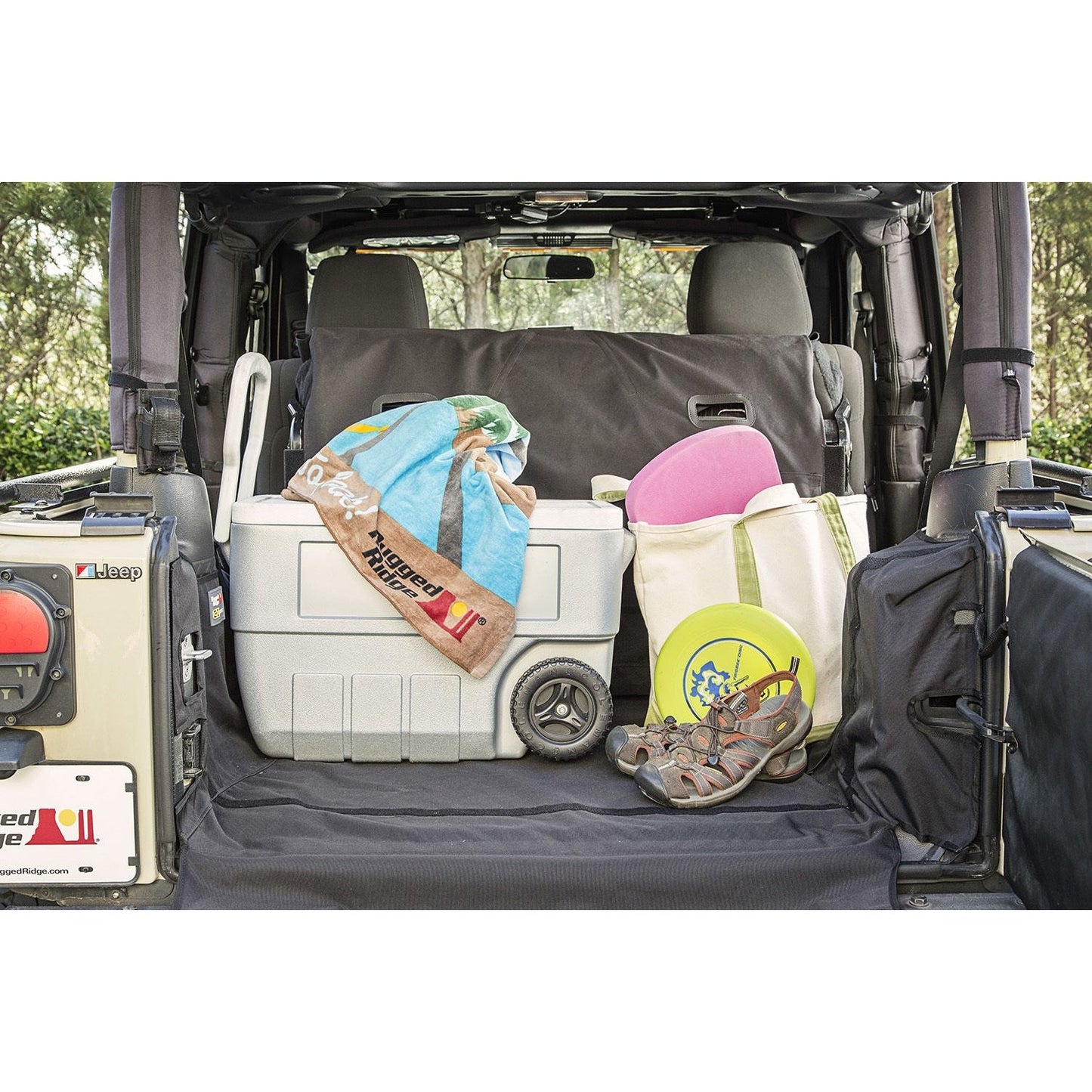 RUGGED RIDGE | 13260.04 | C3 Cargo Cover, 2-Door W/Subwoofer, 07-14 Wrangler