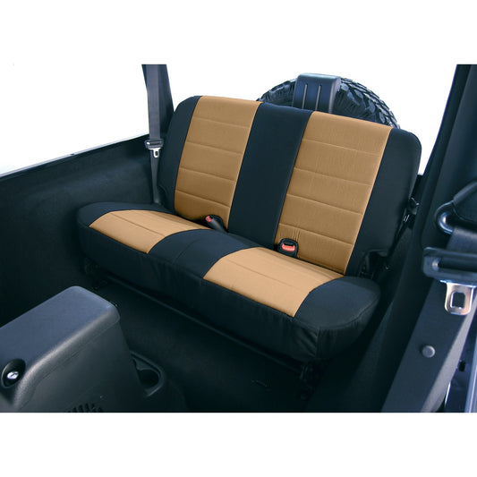 RUGGED RIDGE | 13261.04 | Seat Cover, Rear, Neoprene Tan; 97-02 Jeep Wrangler Tj