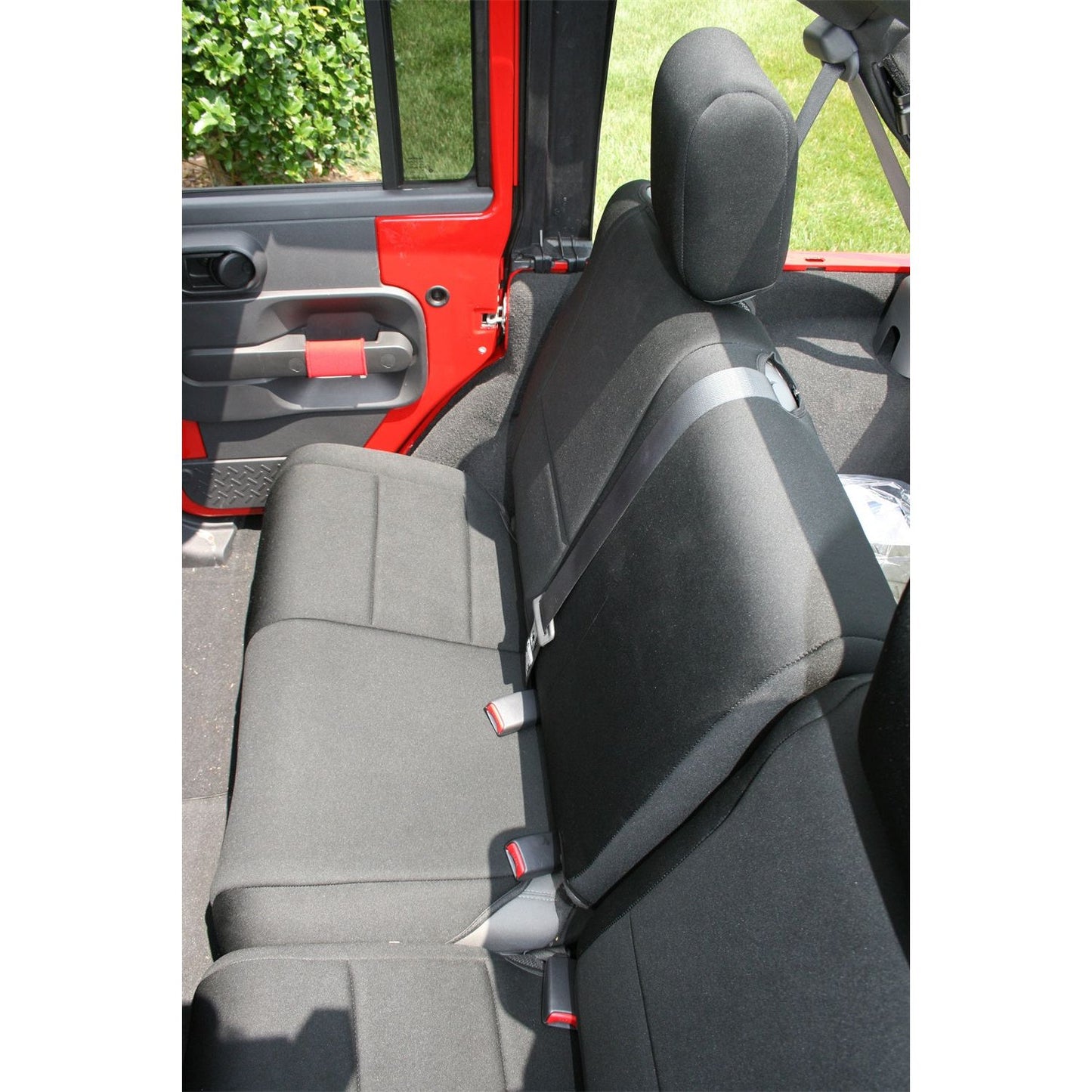 RUGGED RIDGE | 13264.01 | Seat Cover, Rear, Neoprene Black; 07-18 Jeep Wrangler Jku