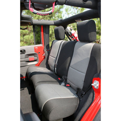 RUGGED RIDGE | 13294.09 | Seat Cover Kit, Black/Gray; 07-10 Jeep Wrangler Jk, 2 Door