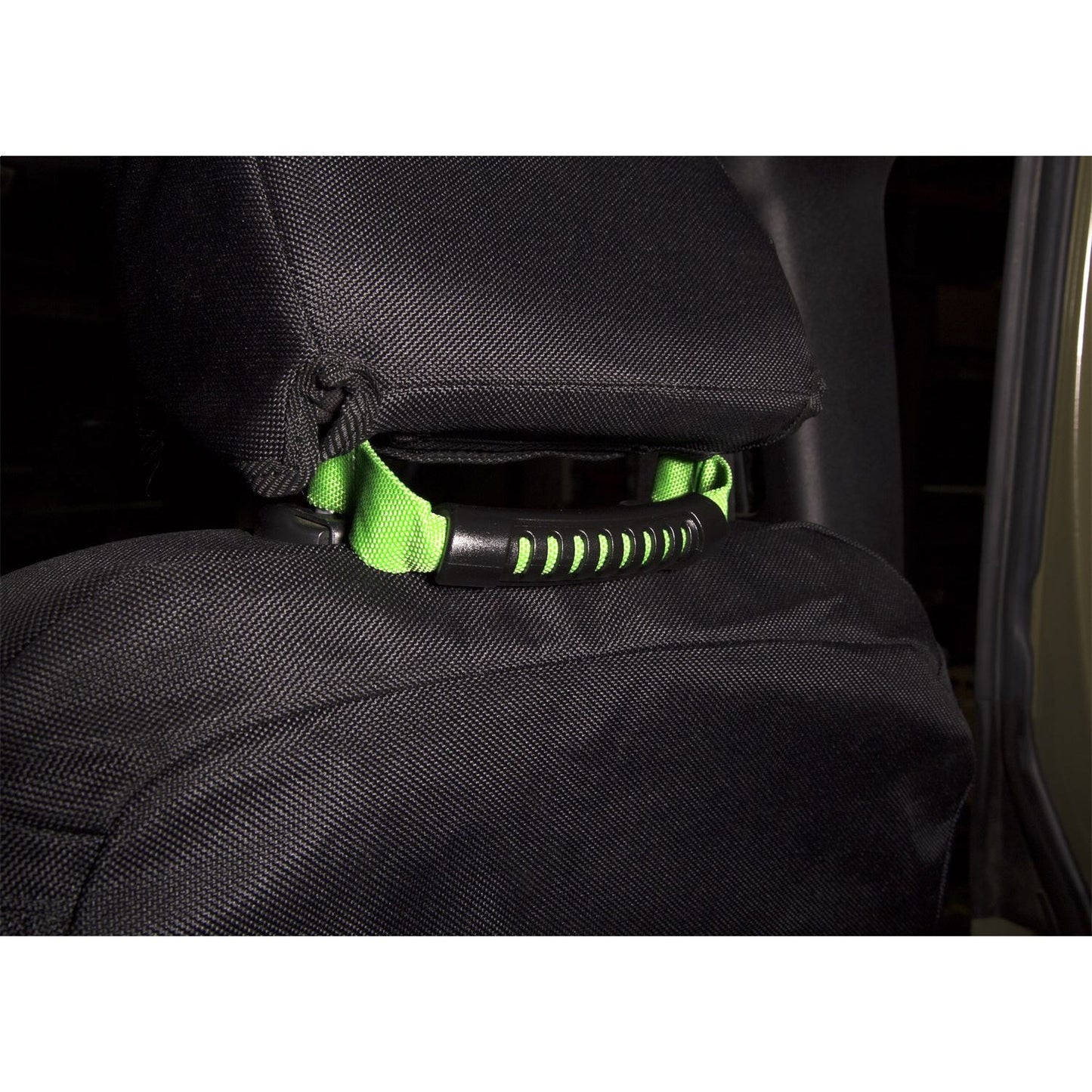 RUGGED RIDGE | 13305.19 | Seat Mount Grab Handle, Green; 07-17 Jeep Wrangler