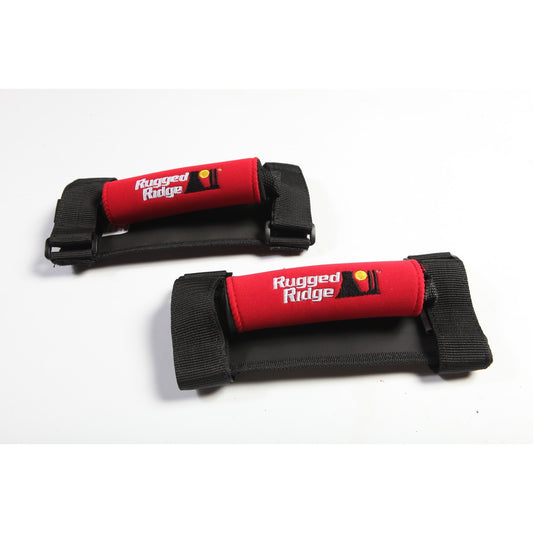 RUGGED RIDGE | 13305.31 | Grab Handle Kit, Neoprene, Red; 55-19 Jeep Cj/Wrangler/Gladiator