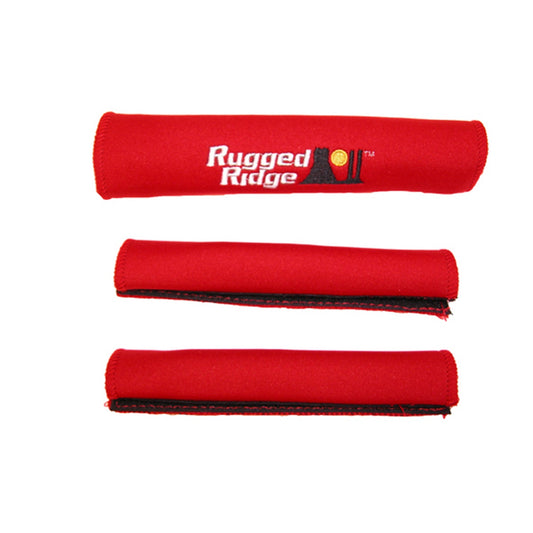 RUGGED RIDGE | 13305.51 | Grab Handle Cover Kit, Red, 87-95 Wrangler