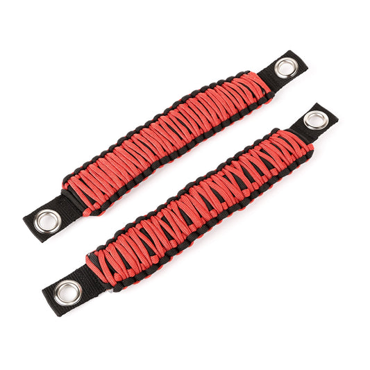 RUGGED RIDGE | 13305.8 | Paracord A-Pillar Grab Handle, Red; 07-17 Jeep Jk