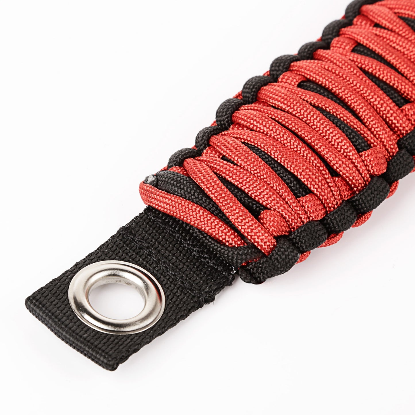 RUGGED RIDGE | 13305.8 | Paracord A-Pillar Grab Handle, Red; 07-17 Jeep Jk