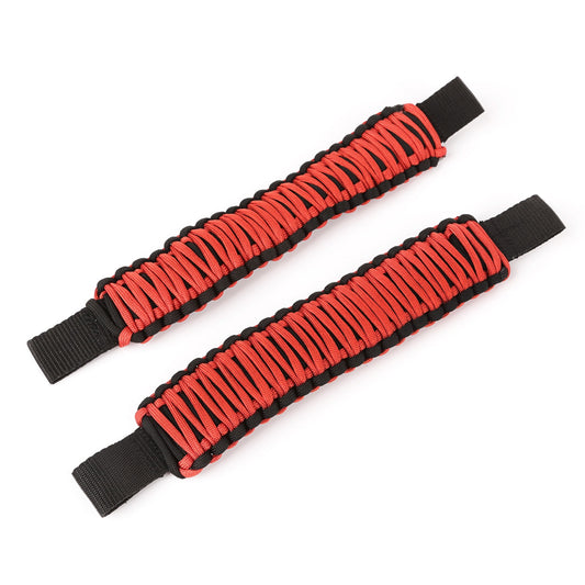 RUGGED RIDGE | 13305.81 | Grab Handle, Paracord, Seat Mounted, Red; 07-19 Jeep Wrangler/Gladiator