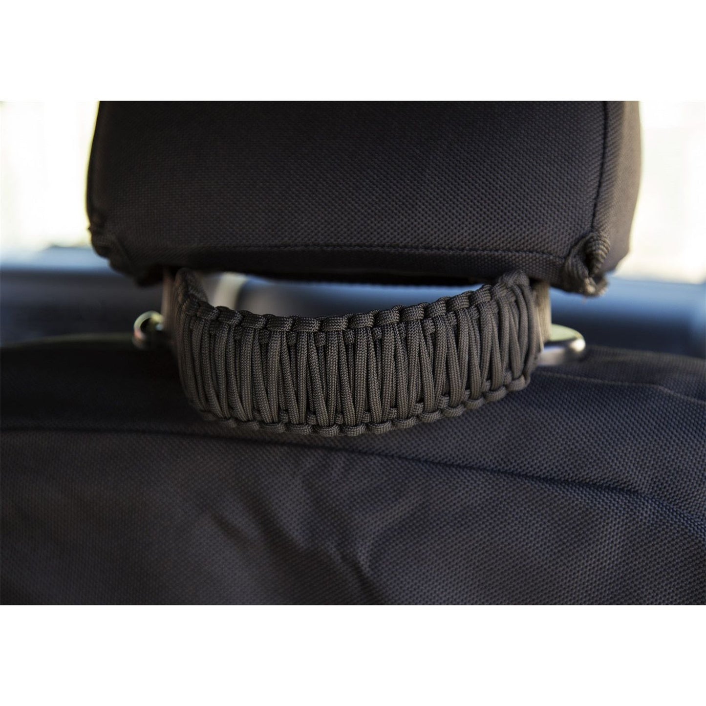 RUGGED RIDGE | 13305.82 | Paracord A-Pillar/Seat Mount Handle, Black; 07-18 Jeep Wrangler Jk