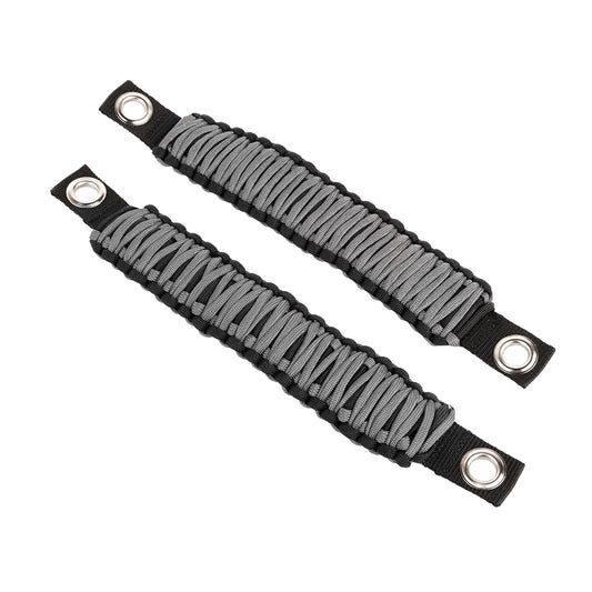 RUGGED RIDGE | 13305.83 | Paracord A-Pillar/Seat Mount Handle, Gray; 07-18 Jeep Wrangler Jk