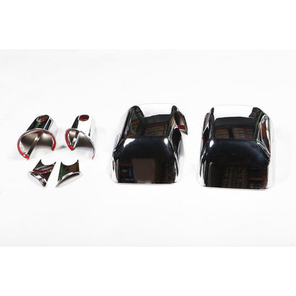 RUGGED RIDGE | 13311.03 | 07-16 Wrangler Mirror Cover Kit,Chrome Four Piece