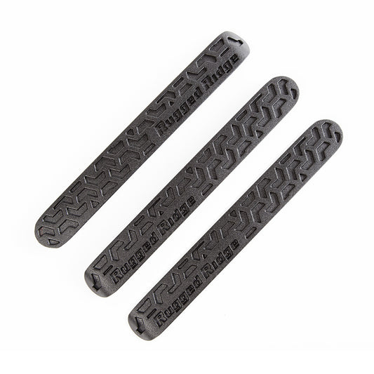 RUGGED RIDGE | 13311.48 | Door Handle Inserts, Black Tread, 2 Door; 07-17 Jk