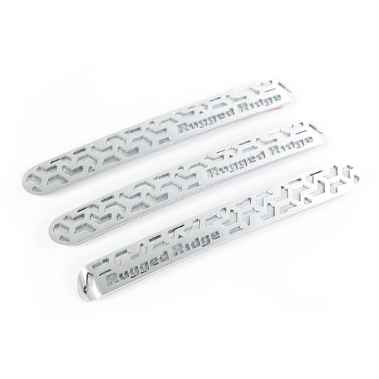 RUGGED RIDGE | 13311.5 | Door Handle Inserts, Brushed Tread, 2-D; 07-17 Jk