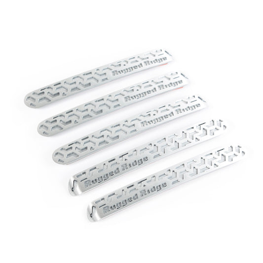 RUGGED RIDGE | 13311.51 | Door Handle Inserts, Brushed Tread, 4-D; 07-17 Jku