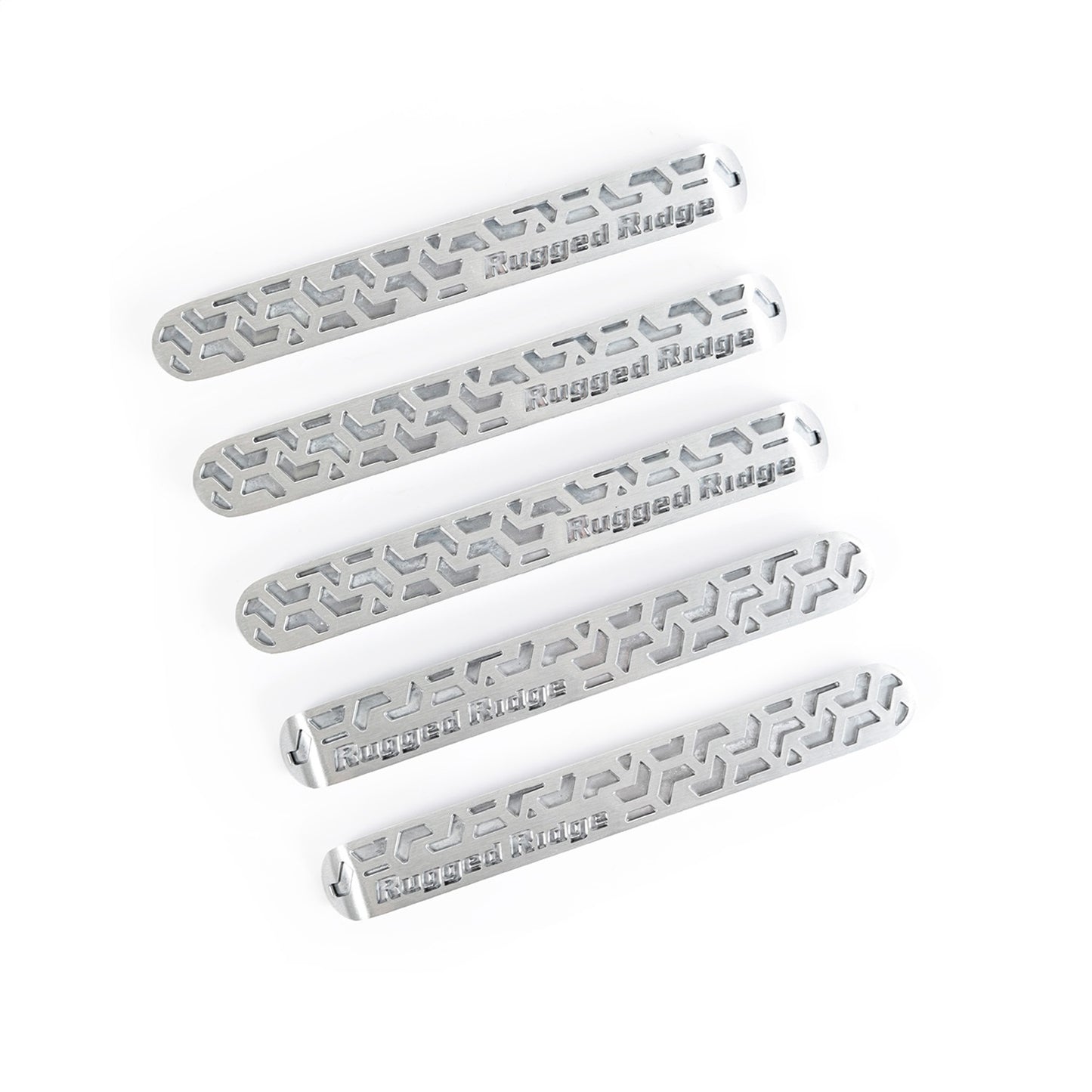 RUGGED RIDGE | 13311.51 | Door Handle Inserts, Brushed Tread, 4-D; 07-17 Jku