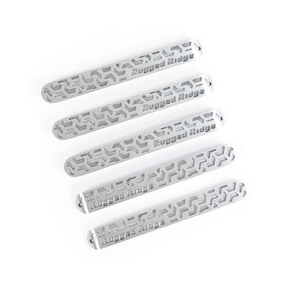 RUGGED RIDGE | 13311.51 | Door Handle Inserts, Brushed Tread, 4-D; 07-17 Jku