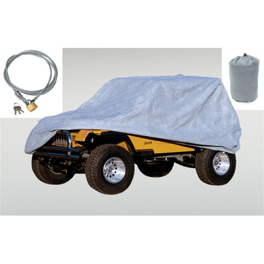 RUGGED RIDGE | 13321.72 | Full Car Cover Kit(3 Piece ),66-06 Wrangler(Cover,Lock,& Bag)