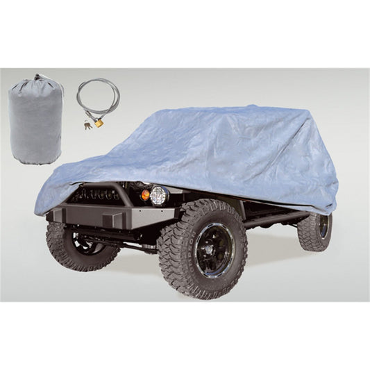 RUGGED RIDGE | 13321.81 | Three Layer Full Car Cover, 07-15 Jeep Wrangler 2Dr(Cover,Lock & Bag)
