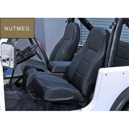 RUGGED RIDGE | 13401.07 | Standard Front Bucket Seat,Nutmeg,76-03 Jeep Cj & Wrangler
