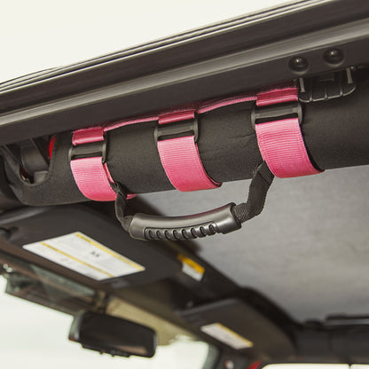 RUGGED RIDGE | 13505.01 | Ultimate Grab Handle Kit, Pink; 55-19 Jeep Cj/Wrangler/Gladiator