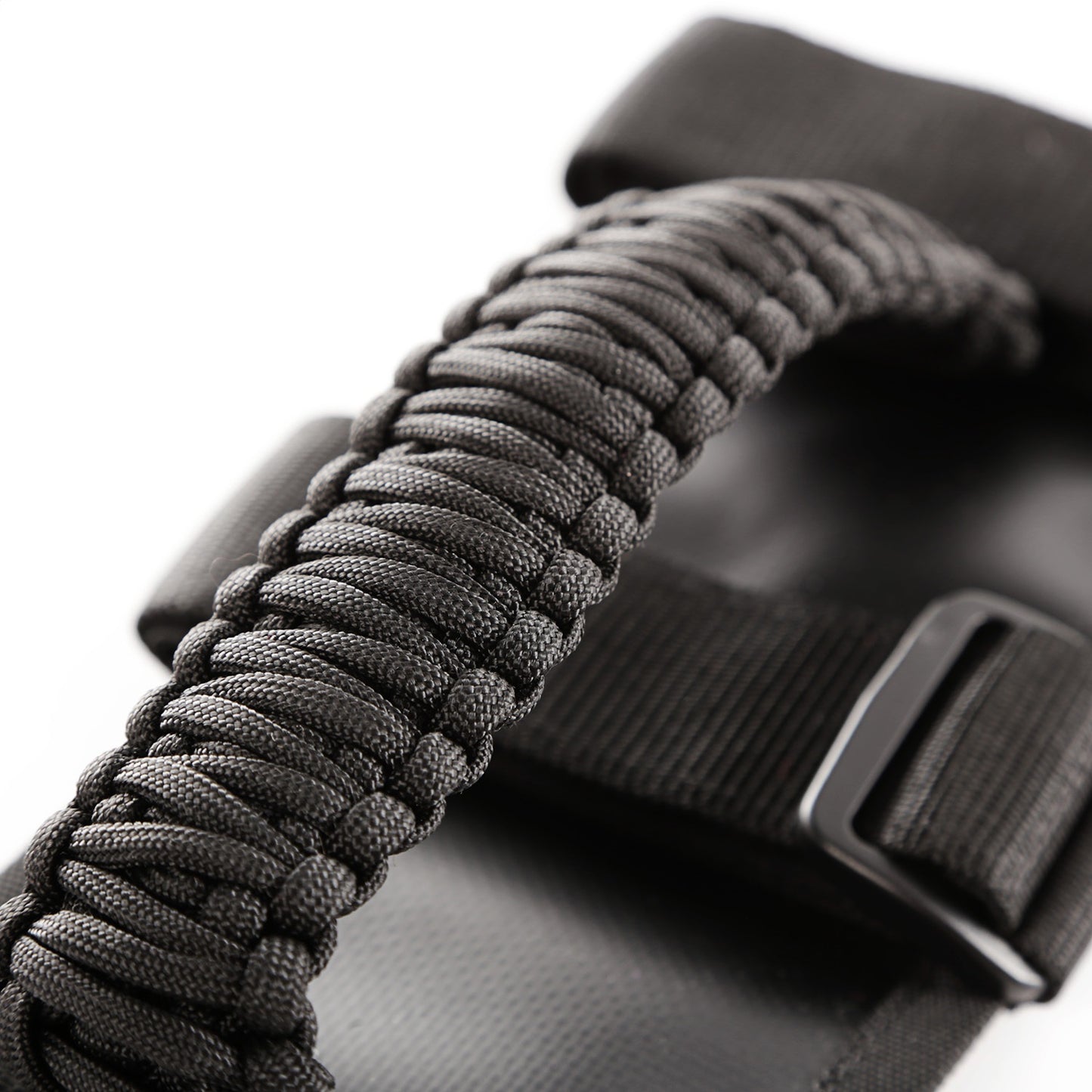 RUGGED RIDGE | 13505.3 | Grab Handle Kit, Paracord, Black/Black; 55-19  Jeep Cj/Wrangler/Gladiator