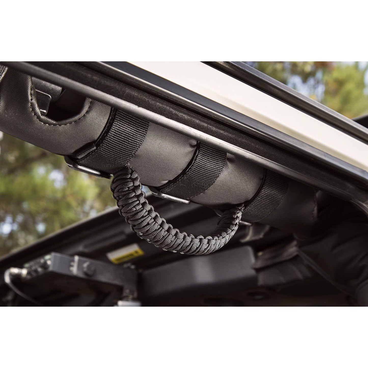 RUGGED RIDGE | 13505.3 | Grab Handle Kit, Paracord, Black/Black; 55-19  Jeep Cj/Wrangler/Gladiator