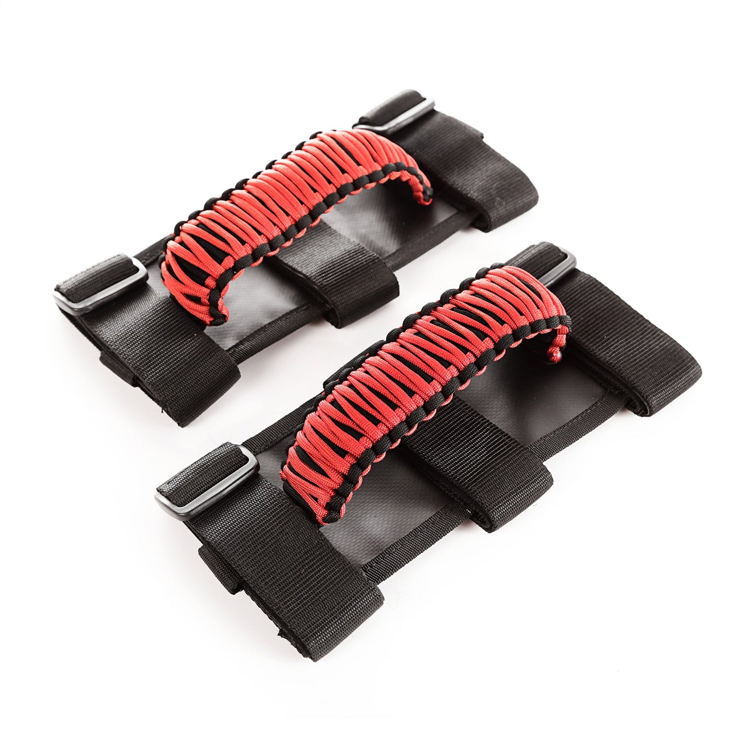 RUGGED RIDGE | 13505.31 | Paracord Grab Handles, Red/Black, Pair