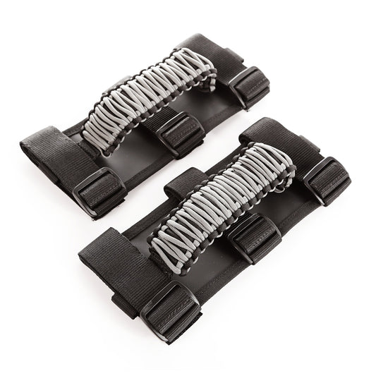 RUGGED RIDGE | 13505.32 | Paracord Grab Handles, Gray/Black, Pair