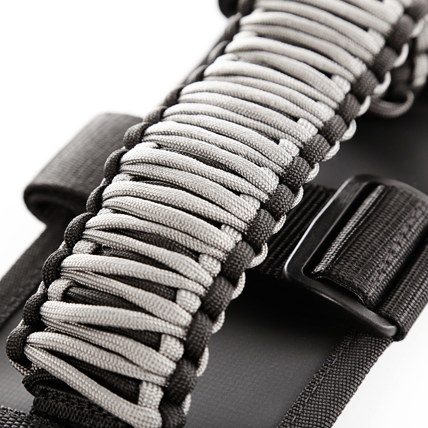 RUGGED RIDGE | 13505.32 | Paracord Grab Handles, Gray/Black, Pair