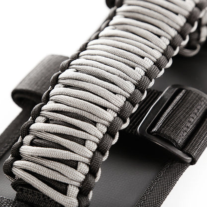 RUGGED RIDGE | 13505.32 | Paracord Grab Handles, Gray/Black, Pair