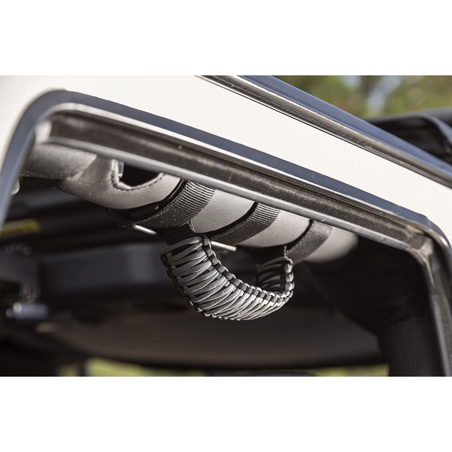 RUGGED RIDGE | 13505.32 | Paracord Grab Handles, Gray/Black, Pair
