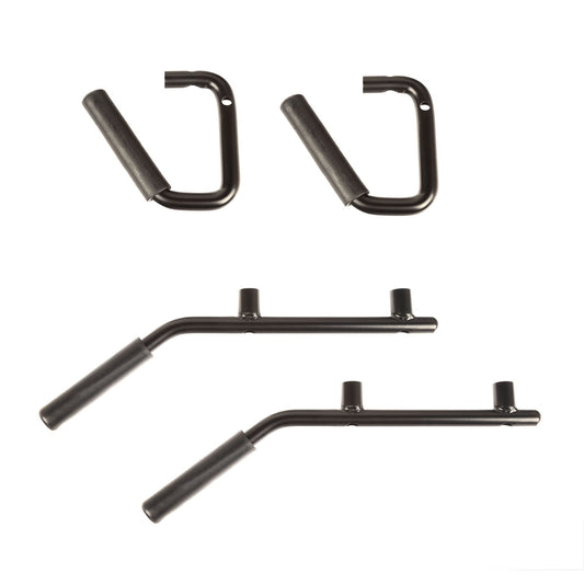 RUGGED RIDGE | 13505.4 | Steel Grab Handles, F/R Kit, Blk; 07-18 Jk/Jku