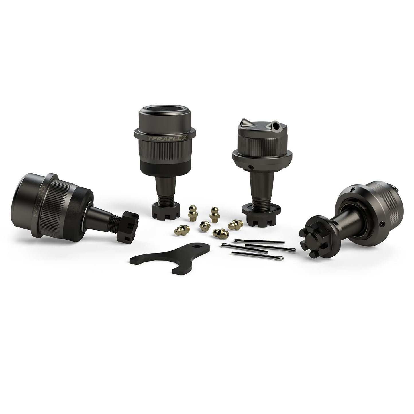 TeraFlex | 97-06 Jeep Wrangler TJ Dana 30/44 HD Ball Joint Kit w/ Knurl 2 Upper & 2 Lower TeraFlex | 1353000