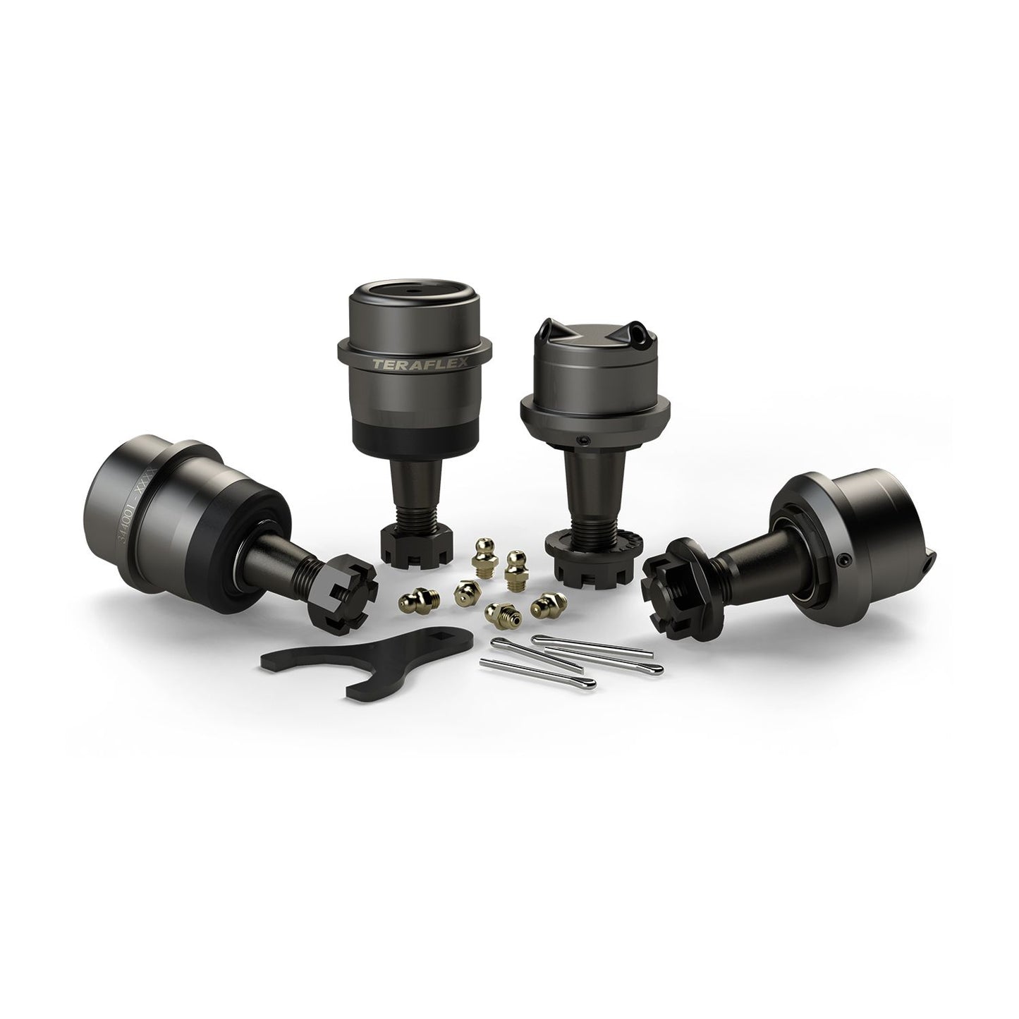 TeraFlex | 97-06 Jeep Wrangler TJ Dana 30/44 HD Ball Joint Kit w/out Knurl 2 Upper & 2 Lower TeraFlex | 1353100