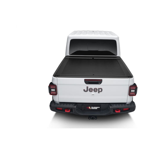 RUGGED RIDGE | 13550.31 | Armis Retractable Locking Bed Covr W/Trail Rails; 20 Jeep Gladiator Jt