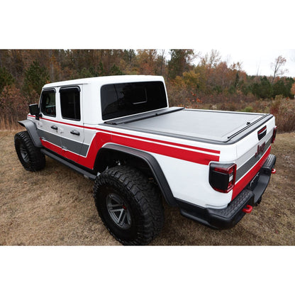 RUGGED RIDGE | 13550.34 | Armis Retractable Locking Bed Cvr W/O Trail Rails 20 Jeep Gladiator Jt
