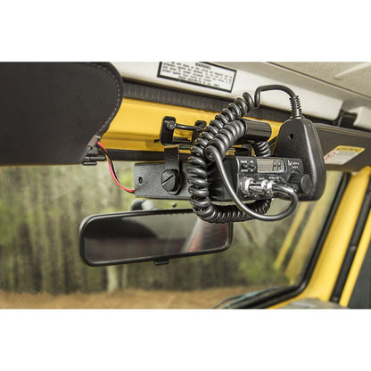 RUGGED RIDGE | 13551.08 | Cb Radio Mount, Windshield, 97-02 Wrangler Tj