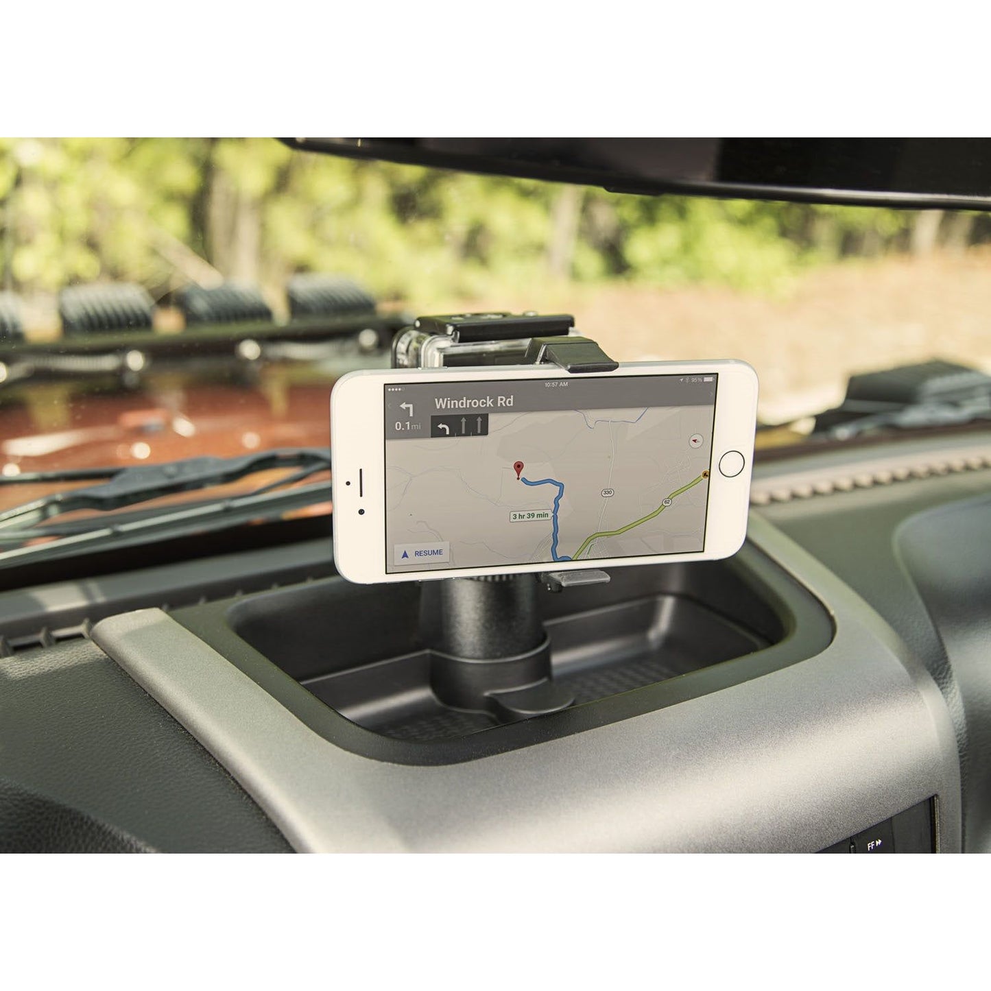 RUGGED RIDGE | 13551.16 | 11-15 Jeep Wrangler Dash Multi-Mount Phone Kit