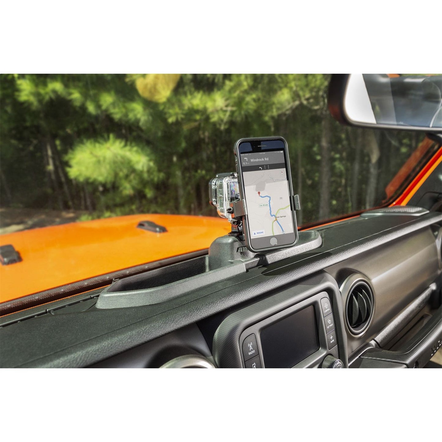 RUGGED RIDGE | 13551.23 | Dash Multi-Mount System Kit, Phone Holder; 18-C  Wrangler Jl/Jlu