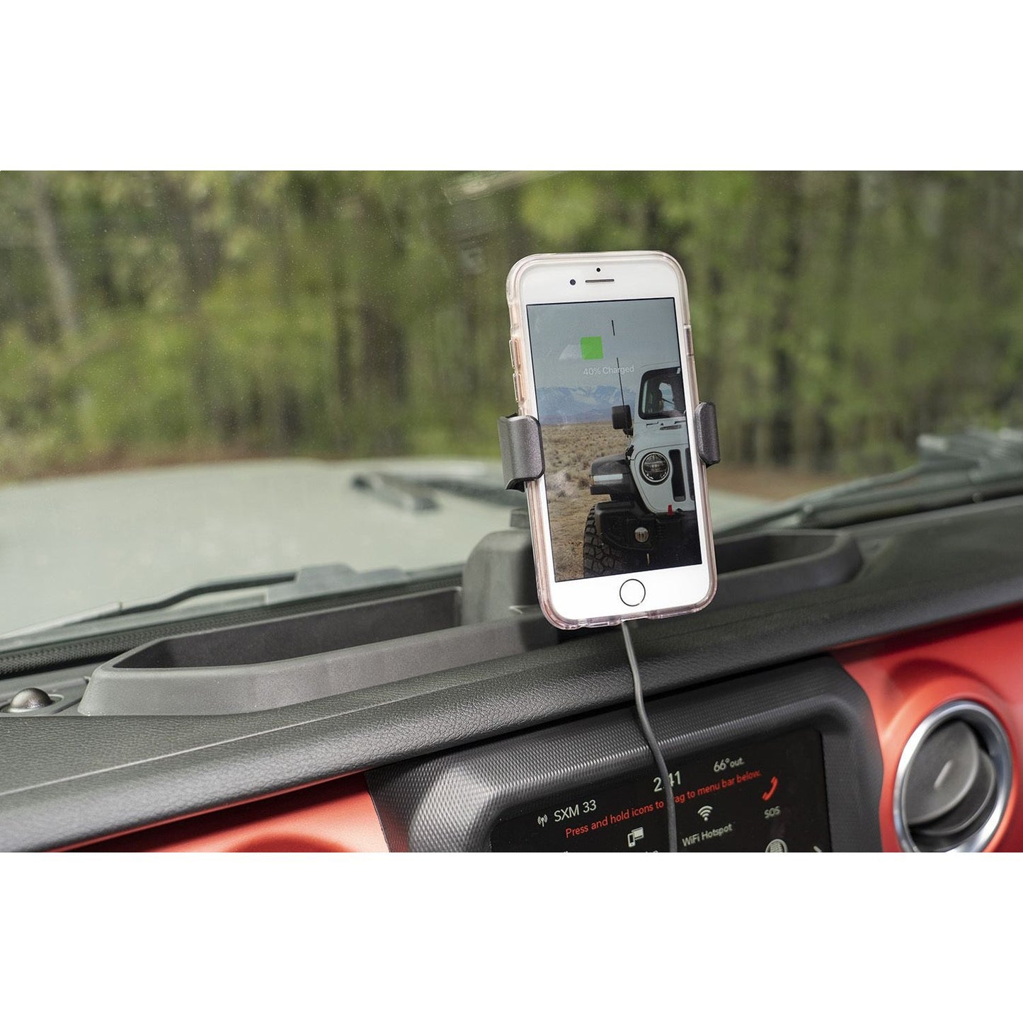 RUGGED RIDGE | 13551.35 | Dash Multi-Mount Charging Phone Kit; 18-20 Wrangler Jl & Gladiator Jt
