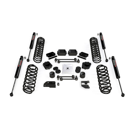 TeraFlex | 18-Up Wrangler JL 4 Door 3.5 Inch Coil Spring Base Lift Kit & 9550 VSS Twin-Tube Shocks TeraFlex | 1356050