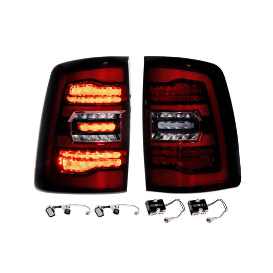 MORIMOTO |  XB LED Tail Lights: Ram HD (19+ / Red Lens / Set) | LF752